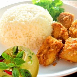 แกงเขียวหวานปลาดอลลี่ทอด