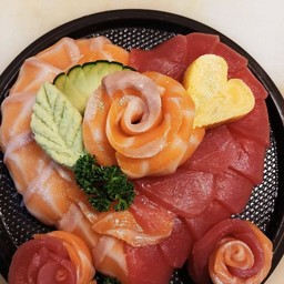 เค้กรูปหัวใจแซลมอน+ทูน่า