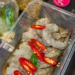 กุ้งแช่น้ำปลากวน