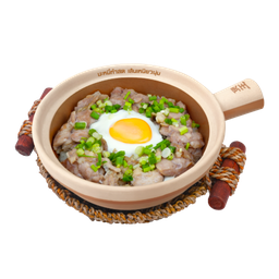 A18 ข้าวอบหม้อดินไก่เห็ดซอสพริกไทยดำ Black Pepper Chicken & Mushroom Claypot Rice (OL)