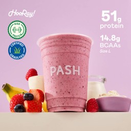 Pump You Up Protein Shake ( บลูเบอร์รี ราสเบอร์รี สตรอว์เบอร์รี กล้วยหอม เวย์ โปรตีน เชค สมูทตี้)