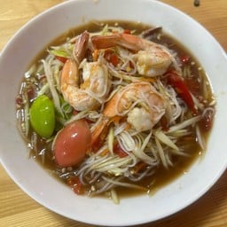 ตำซั่ว กุ้งสุก