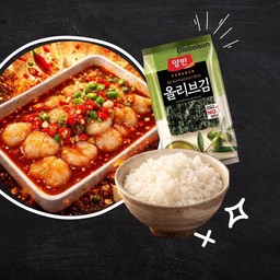 Set หอยโฮตาเตะดอง+ข้าว+สาหร่าย