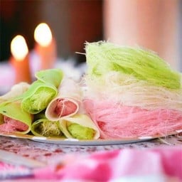 โรตีสายไหมแม่กำไรทอง&ทองม้วนสด ขนมบ้าบิ่น มะพร้าวน้ำหอม