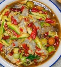 ตำแตงกุ้งสด