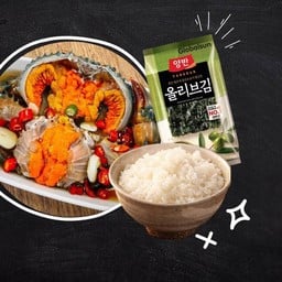 Set ปู S ดอง+ข้าว+สาหร่าย