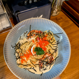 สปาเก็ตตี้ซอสครีมกุ้ง-ไข่กุ้ง HH
