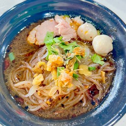 เส้นเล็กลูกชิ้น+หมู