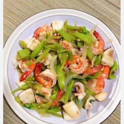 ข้าว+ผัดพริกทะเล