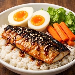 ข้าวหน้าปลาซาบะเทอริยากิ