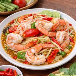 ตำกุ้งสุก