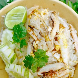 [เซตสุดฮิต] ข้าวผัดปู + กุ้งดองน้ำปลานัวร์กรุบ