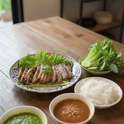 เมี่ยงสันคอหมูย่าง