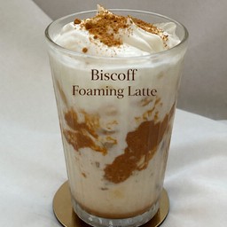 Biscoff Foaming Iced Latte