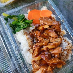 [อร่อยซ่ากับโค้ก] ข้าวไก่ย่างเทริยากิ +  โค้ก ออริจินัล (กระป๋อง)