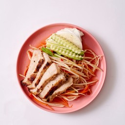 ส้มตำคอหมูย่าง