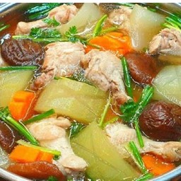 ต้มฝักไก่ เห็ดหอม