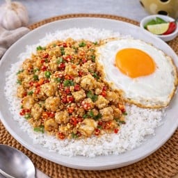 ข้าวพริกเกลือเอ็นข้อไก่