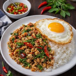 ข้าวผัดกะเพราหมูสับ