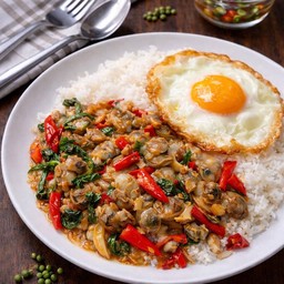 ข้าวผัดขี้เมาหอยลาย