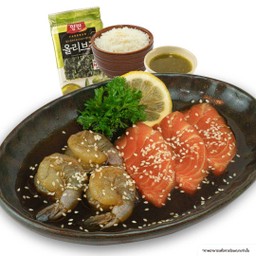 Set แซลมอน & กุ้งดอง