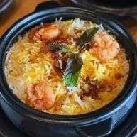 Jhinga Dum Biryani