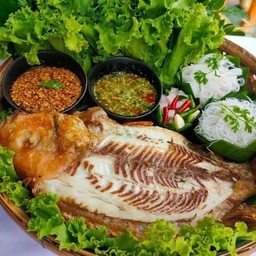 เมี่ยงปลาทับทิมเผา