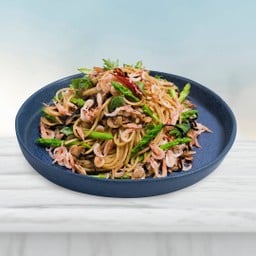 สปาเก็ตตี้กุ้งซากุระ