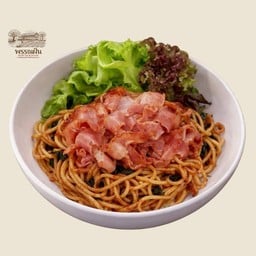 สปาเก็ตตี้เบค่อนพริกแห้ง