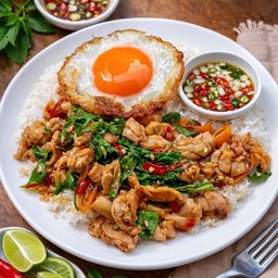ข้าวผัดกะเพราไก่