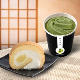 Special Roll Cake + Soft Cream Set