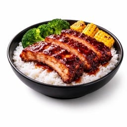 RIBBO - ซี่โครงหมูอบบาร์บีคิว & ข้าวหน้า Ribs สันกำแพง - สั่งอาหารเดลิเ ...