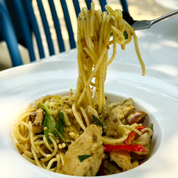 สปาเก็ตตี้ผัดเขียวหวาน