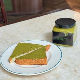 Pistachio butter on toast