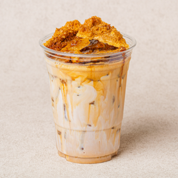 ลาเต้ทอฟฟี่รังผึ้งเย็น