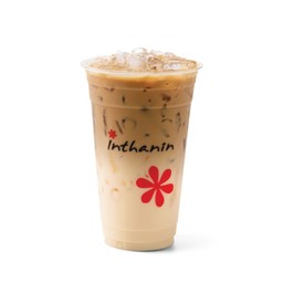 นมโอ๊ตคาเฟ่ลาเต้เย็น