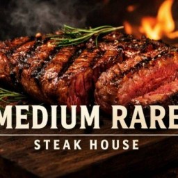Medium rare steak house สเต๊กเนื้อน้ำจิ้มแจ่ว