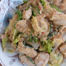 สุกี้แห้งหมู