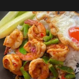 ข้าวพริกแกงกุ้ง