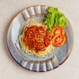 สปาเก็ตตี้ราดซอสมะเขือเทศ