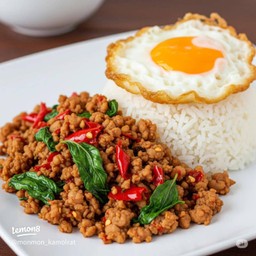 ข้าวราด - ผัดกะเพรา