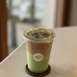 Matcha latte coffee