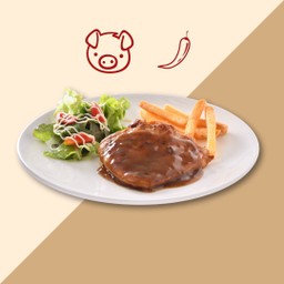 สเต็กหมูสันนอก