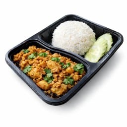 ข้าวราดทอดกระเทียม