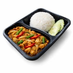 ข้าวราดผัดน้ำพริกกะปิ