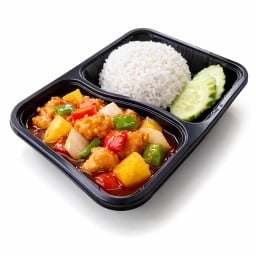 ข้าวราดผัดเปรี้ยวหวาน