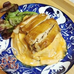 ไก่ หมูต้มน้ำปลาและข้าวไข่ข้น@ครัวอาปัง208 เจริญกรุง 63