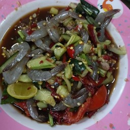 ตำแตงกุ้งสด