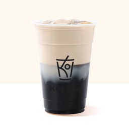 Grass Jelly Milk Tea