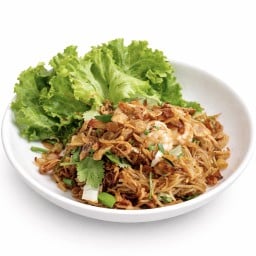 ขนมจีนเส้น ผัดกุ้ง
